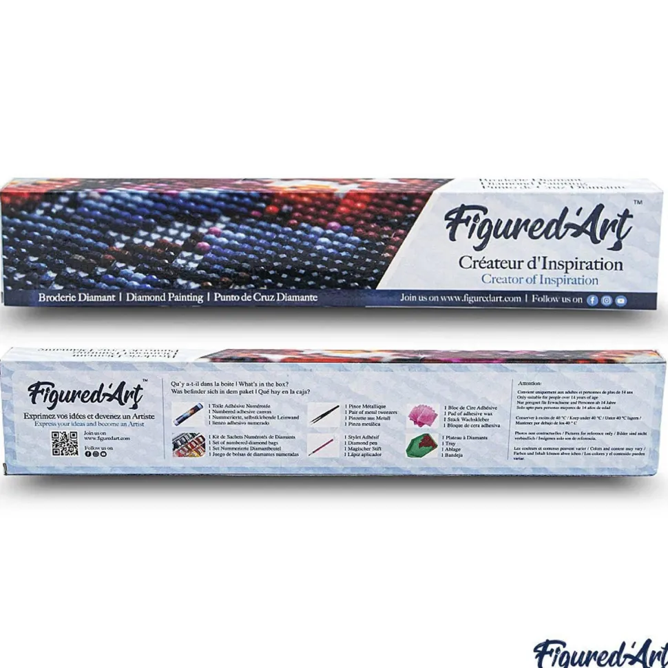 Broderie diamant : Nuit etoilee - sans chassis en bois - Figured'Art