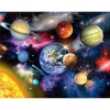 Broderie diamant : Planètes - sans chassis en bois - Figured'Art
