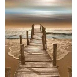 Broderie diamant : Zénitude à la Plage - sans chassis en bois - Figured'Art