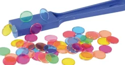 Bâton magnétique avec 50 jetons avec anneaux métalliques - Eduplay