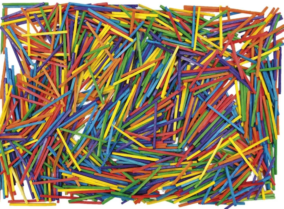Bâtonnet à bricoler mini multicolore, set de 1000 - Eduplay
