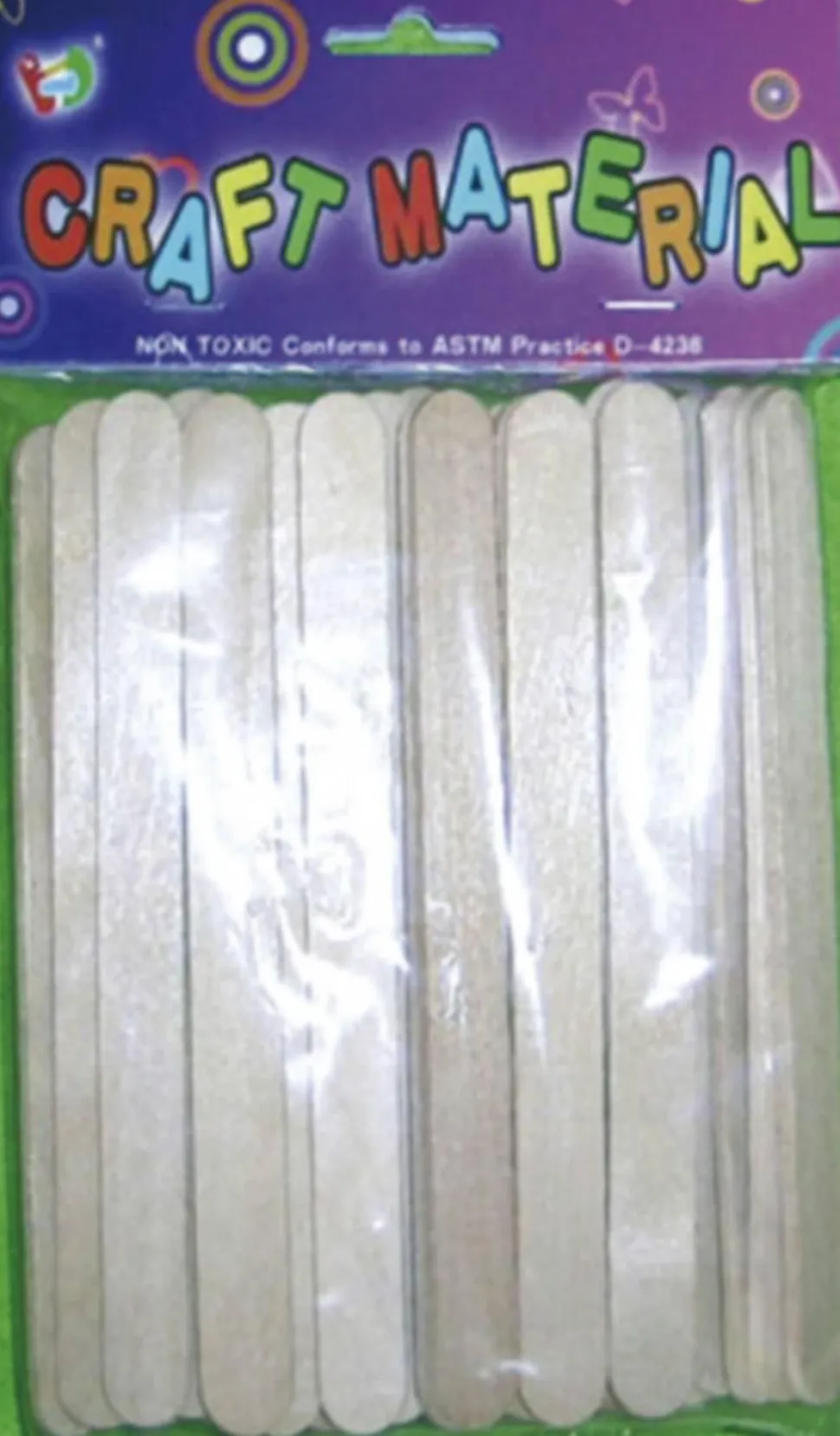 Bâtonnet à bricoler nature petit, set de 50 - Eduplay