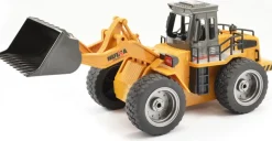Bulldozer 1/18 RTR 2.4Ghz avec godet métal - Hui Na Toys