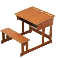 Bureau à l'ancienne avec casier de rangement - JB-Bois