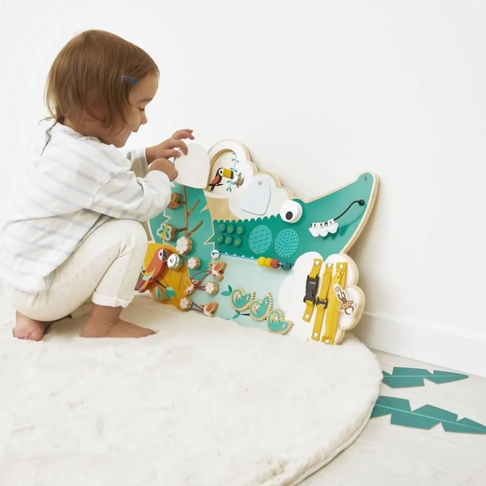 busy board crocodile en bois tropik - Janod