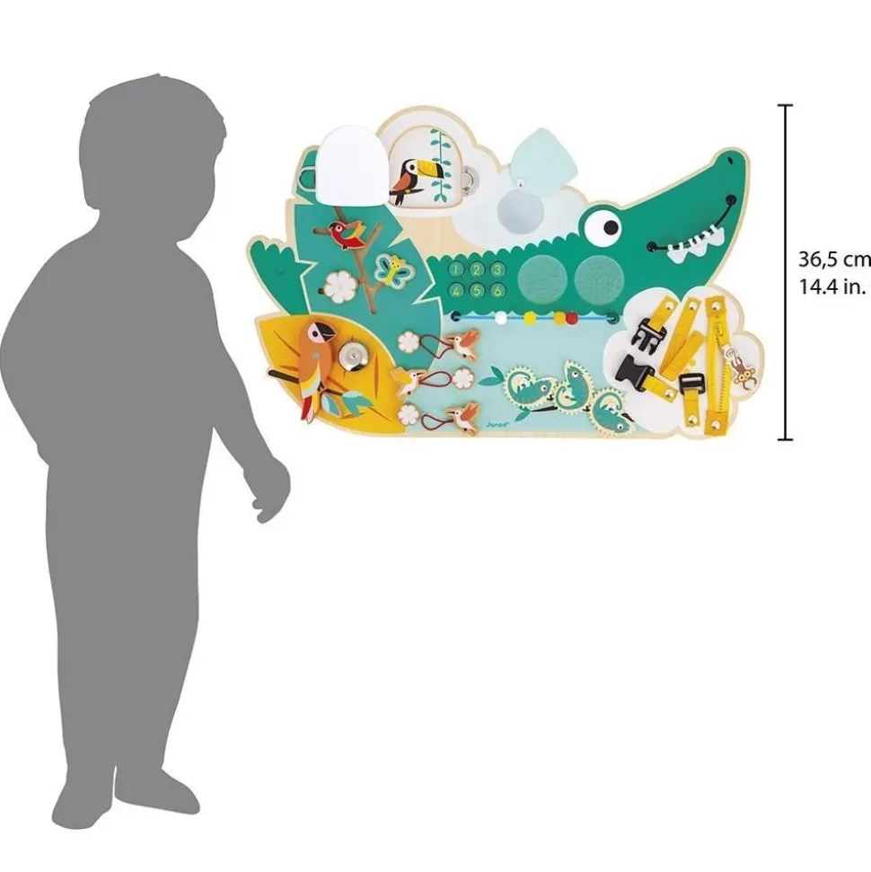 busy board crocodile en bois tropik - Janod