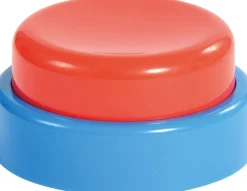 Buzzzer pour jeux de rapidité, à piles AA non incluses, Diam. 10,2 x 5 cm - Eduplay