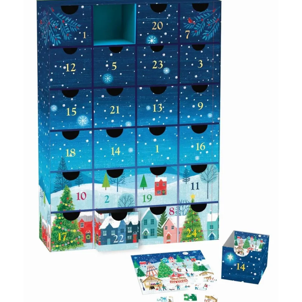 Calendrier de l'avent : 24 Puzzles - Village de Noël - Eurographics