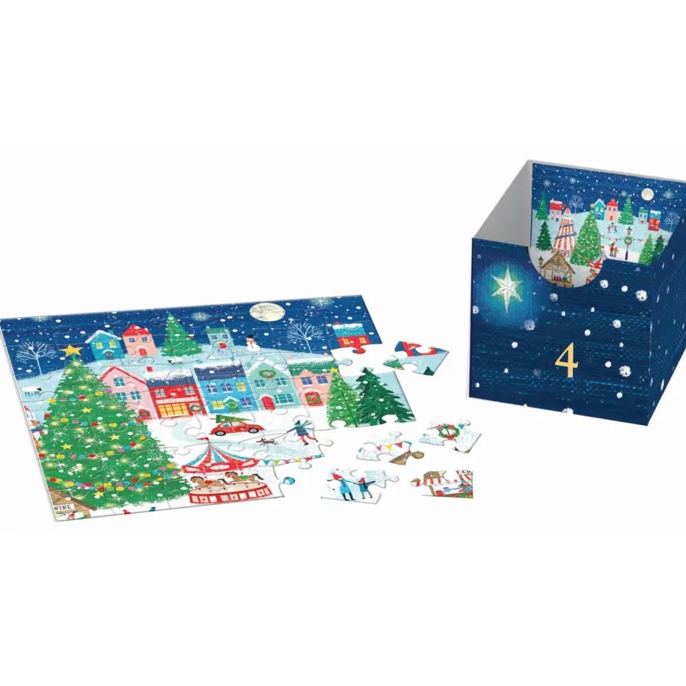 Calendrier de l'avent : 24 Puzzles - Village de Noël - Eurographics
