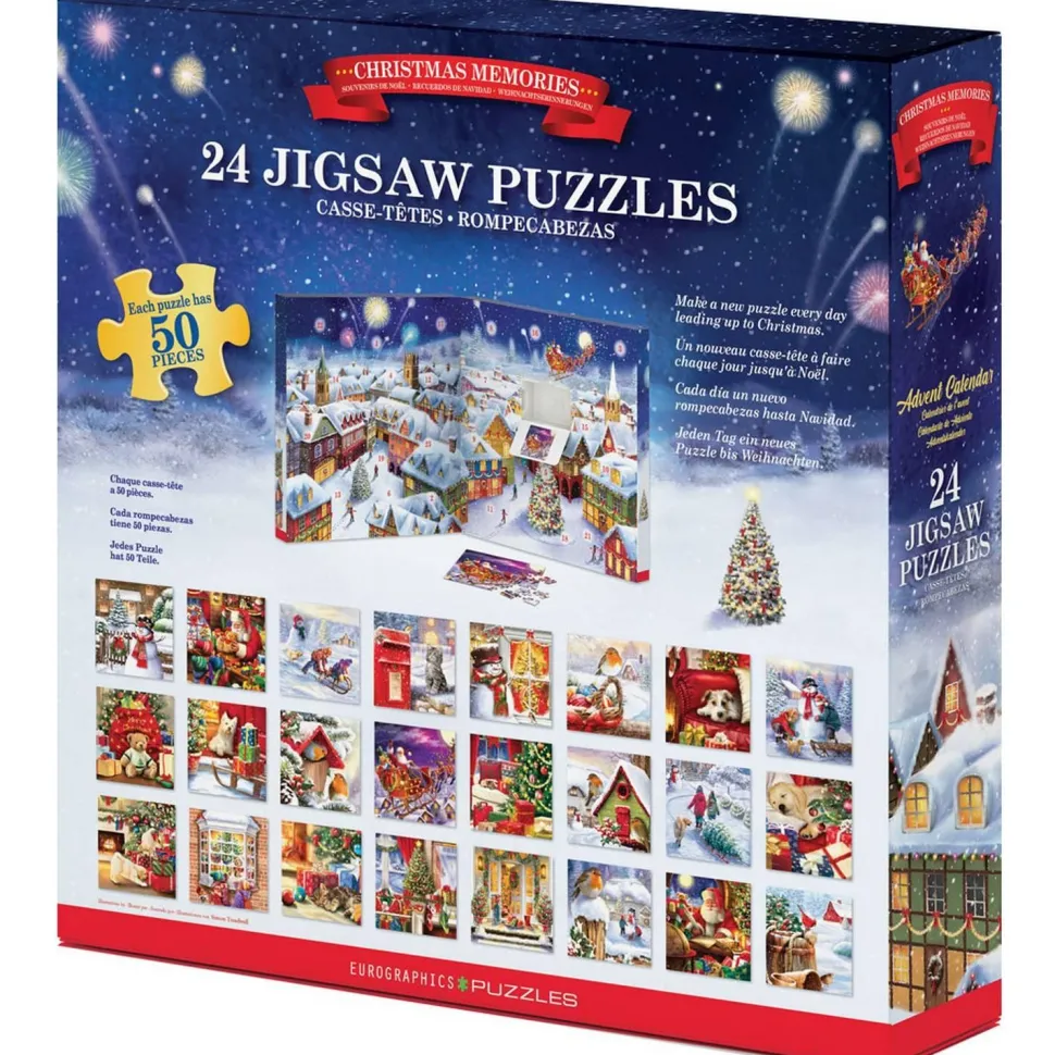 Calendrier de l'avent : 24 Puzzles- Souvenirs de Noël - Eurographics
