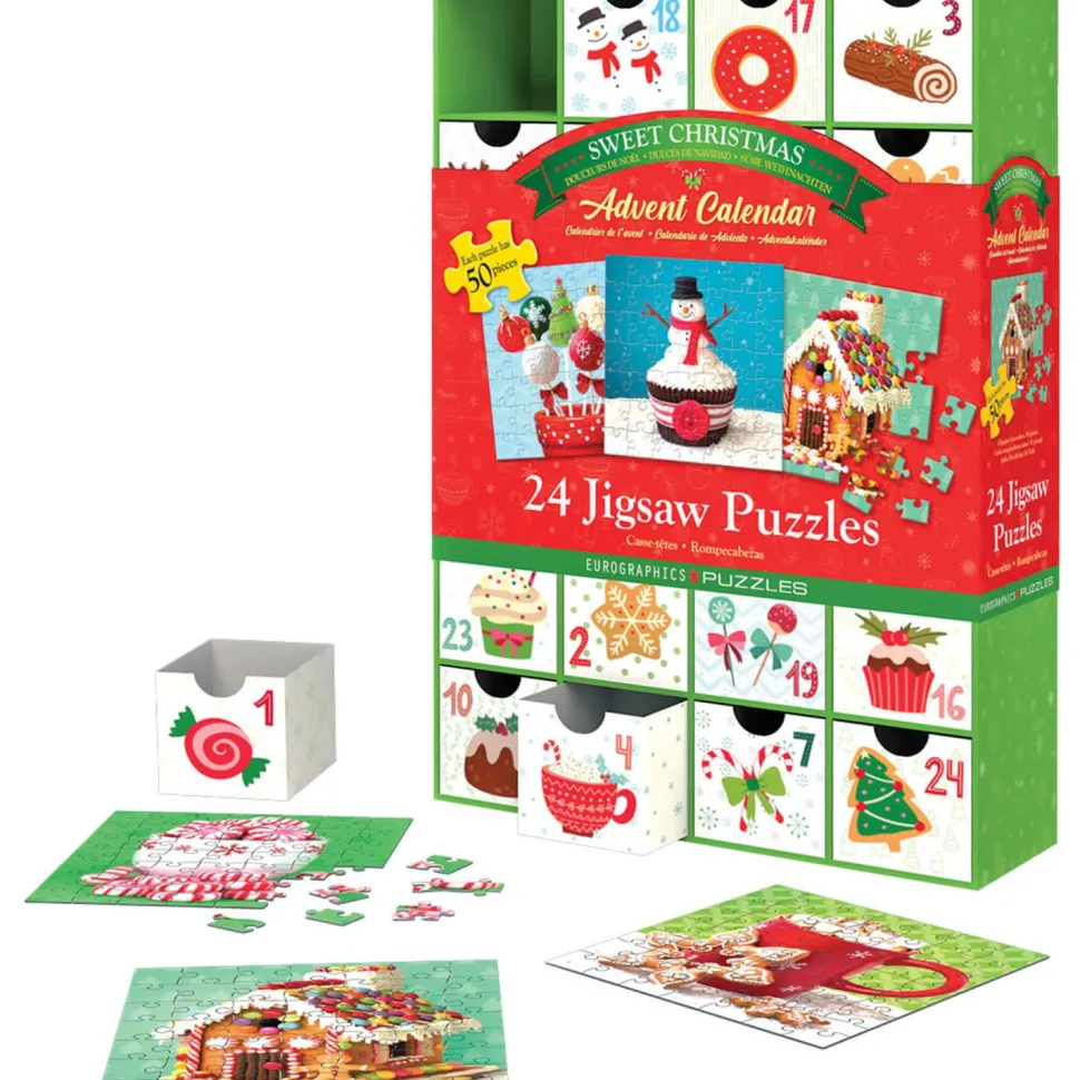 Calendrier de l'Avent : 24 Puzzles : Doux Noël - Eurographics