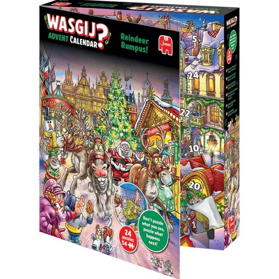 Calendrier de l'avent Puzzle 24 x 54 pièce : Les rênes sont lâchées ! - Wasgij - Jumbo