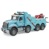 Camion de dépannage et de remorquage MACK Granite avec module son et lumière - Bruder