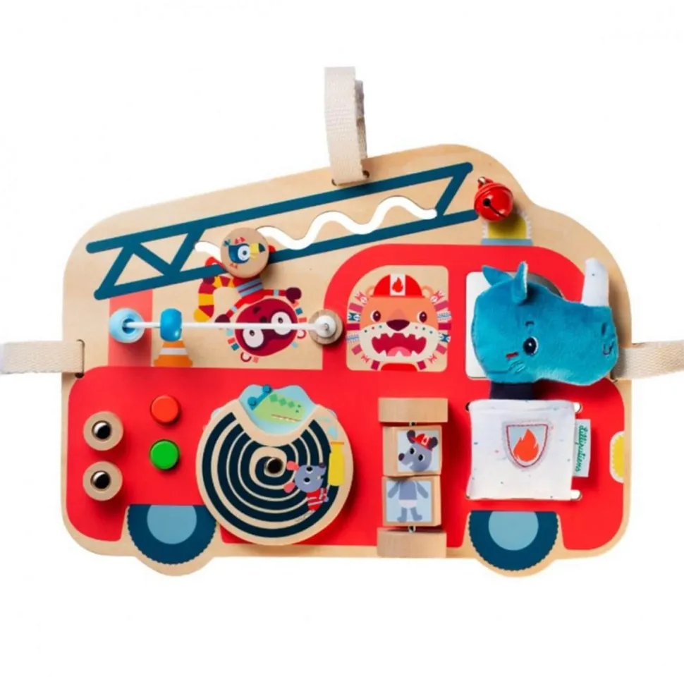 Camion de pompier Panneau d'activités - Lilliputiens