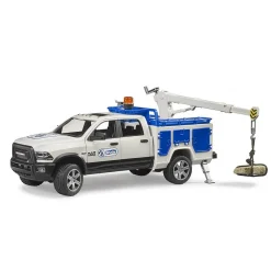 Camion de service : RAM 2500 avec grue et gyrophare - Bruder