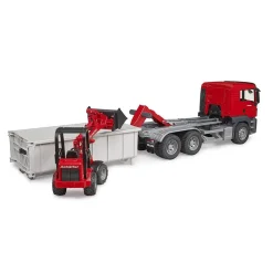 Camion MAN TGS avec benne amovible et chargeur Schäffer - Bruder
