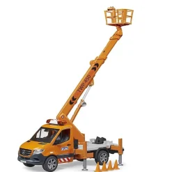 Camion Mercedes Benz Sprinter avec plateforme de travail et module son et lumière - Bruder