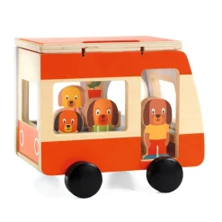 Camping-car et figurines bois : Minicombi - Djeco