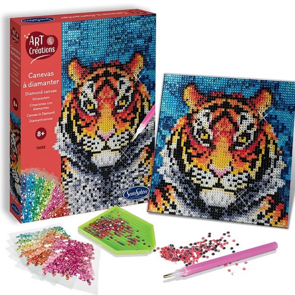 Canevas à diamanter - tigre - Sentosphère