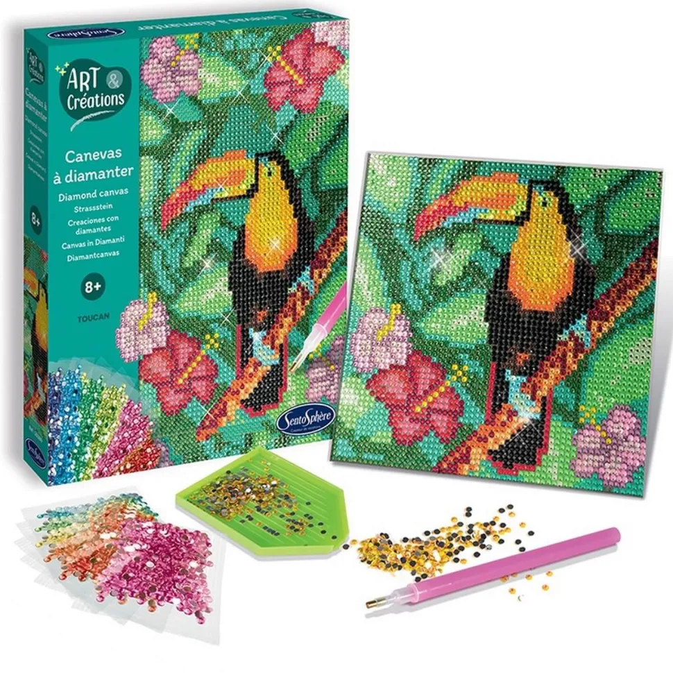 Canevas à diamanter - toucan - Sentosphère