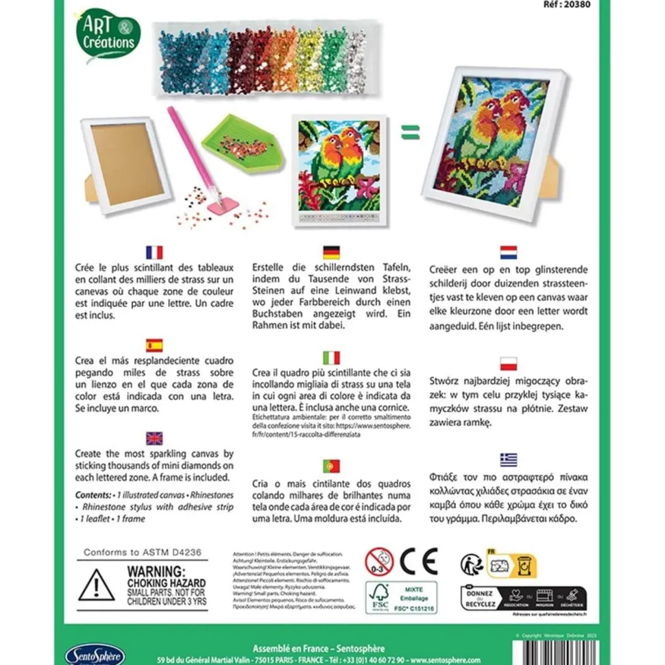 CANEVAS A DIAMANTER - INSEPARARABLES - Sentosphère