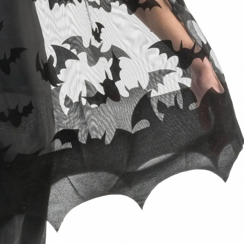 Cape à Capuche Chauve-souris 78 cm - Noir - RueDeLaFete