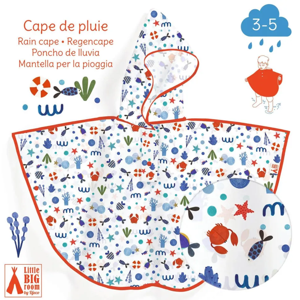 Cape de pluie : océan - Djeco