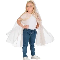 Cape de princesse rose 75cm avec Serre-tête, enfant - RueDeLaFete
