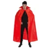 Cape satin 163cm Rouge avec col Rouge - RueDeLaFete