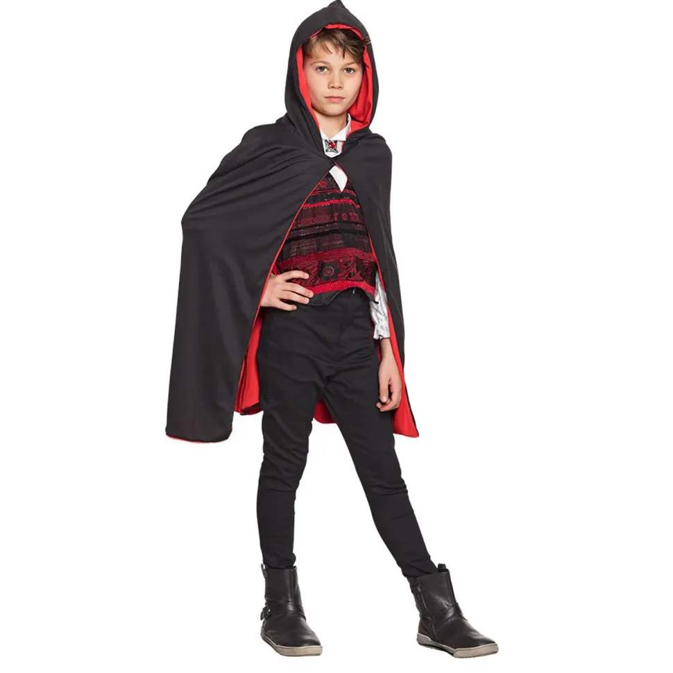 Cape Twilight reversible : Noir/Rouge - RueDeLaFete