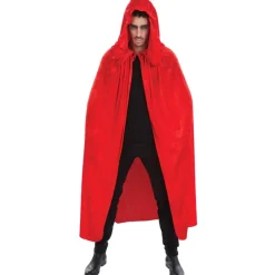 Capuche Velours 182cm luxe, Rouge - RueDeLaFete