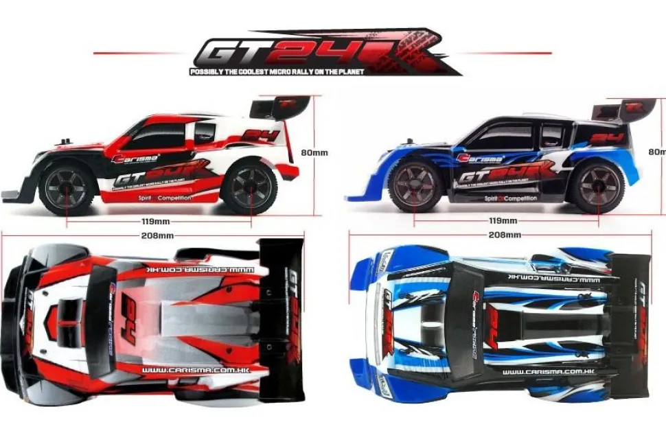 CARISMA GT24R 1/24TH 4WD MICRO Rally RTR - Carisma