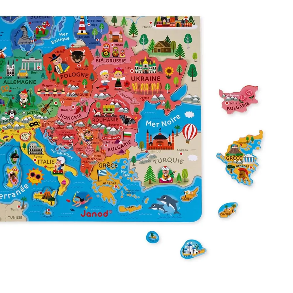 Carte d'Europe Magnétique - Janod