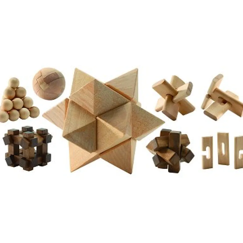 Casse-tête en bois : Ensemble de casse-tête Woodix - Djeco