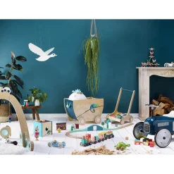 Chariot à jouets en bois : Sous la canopée - Vilac