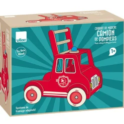 Chariot de marche : camion de pompiers - Vilac