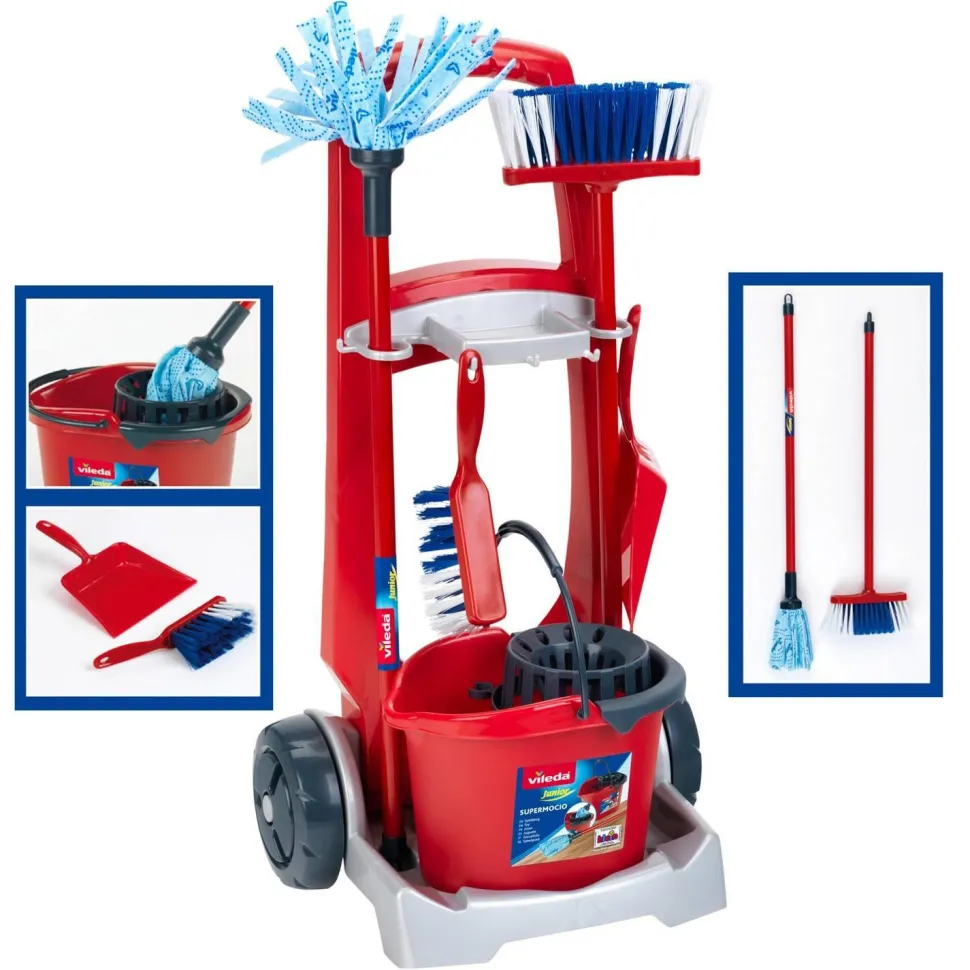 Chariot de ménage et aspirateur Vileda « Upright » 3en1 - Klein