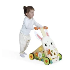 CHARIOT MULTI-ACTIVITES LAPIN EN BOIS - Janod