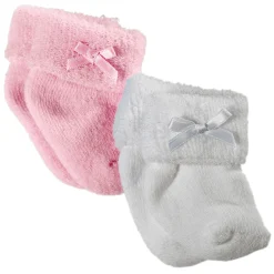 Chaussettes roses et blanches pour poupon de 30 à 46 cm - Gotz