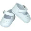 Chaussures à bride blanches pour poupée de 39 à 48 cm - Petitcollin