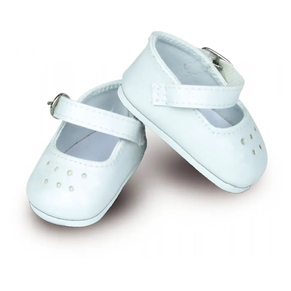 Chaussures ballerines à bride coloris blanc - Petitcollin