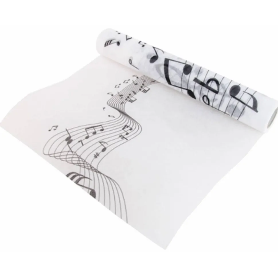 Chemin de Table Musique 30cmx5m - RueDeLaFete