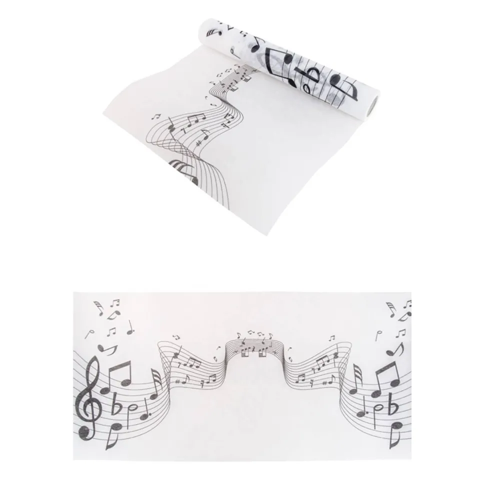 Chemin de Table Musique 30cmx5m - RueDeLaFete