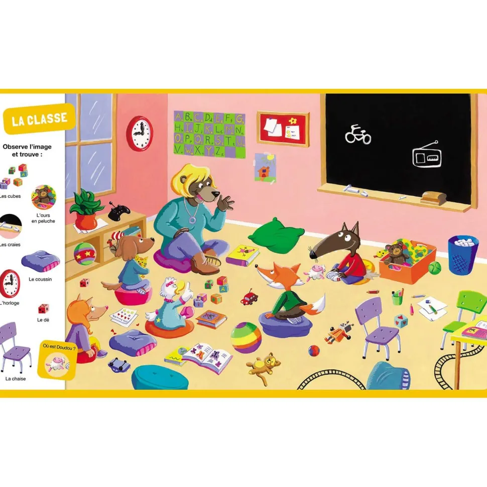 CHERCHE ET TROUVE DES TOUT-PETITS - P'TIT LOUP - VIVE L'ÉCOLE ! - Editions Auzou