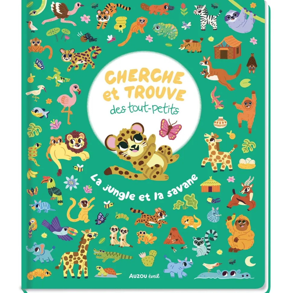 CHERCHE ET TROUVE DES TOUT-PETITS - LA JUNGLE ET LA SAVANE - Editions Auzou