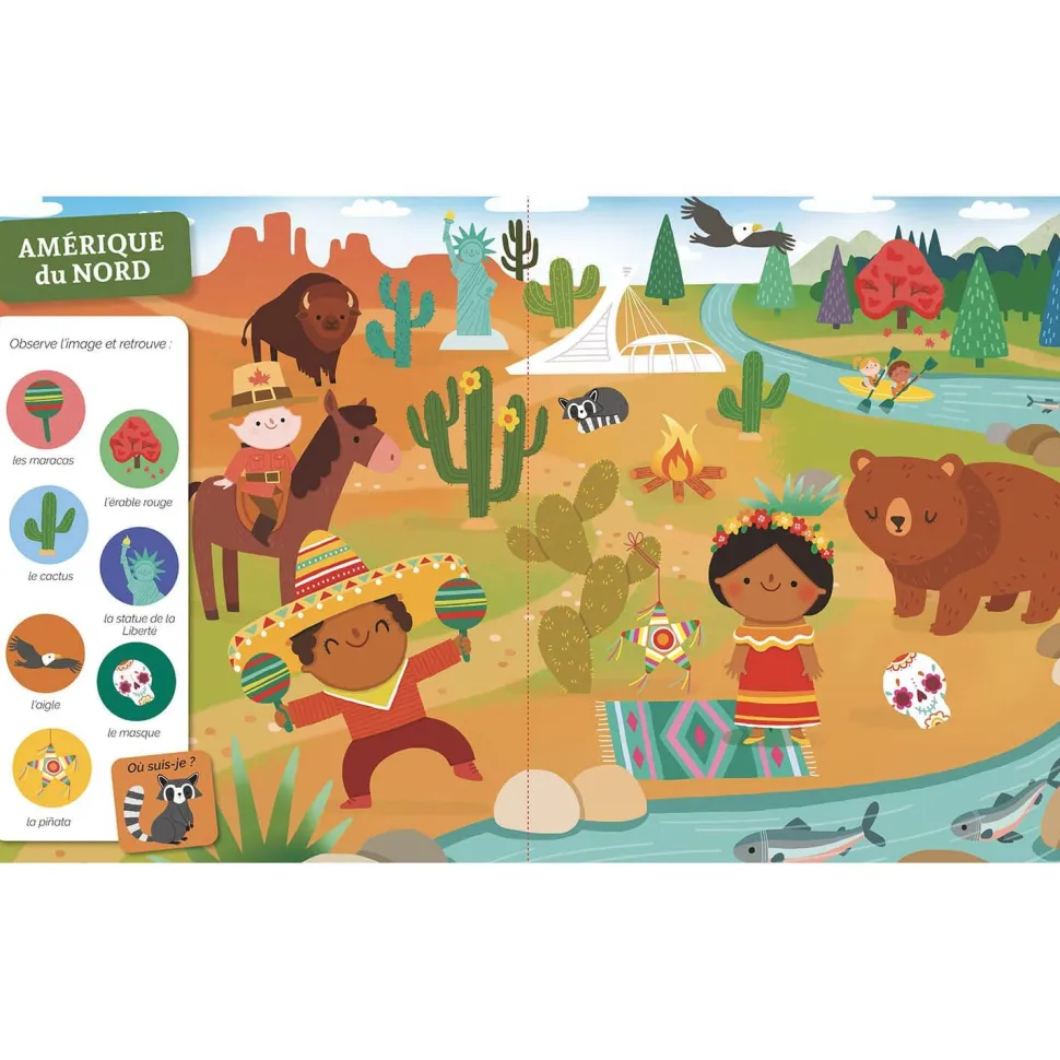 CHERCHE ET TROUVE DES TOUT-PETITS - AUTOUR DU MONDE - Editions Auzou