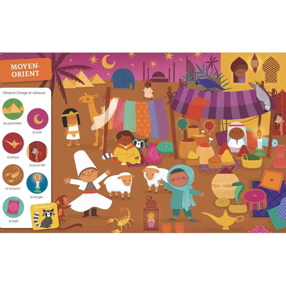 CHERCHE ET TROUVE DES TOUT-PETITS - AUTOUR DU MONDE - Editions Auzou