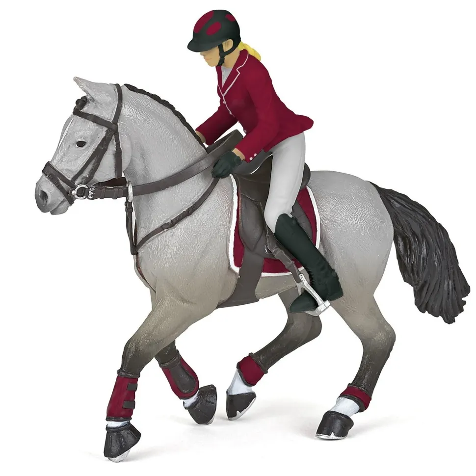 Cheval de concours et sa cavalière - Papo