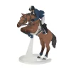 Cheval de saut d'obstacle et son cavalier - Papo
