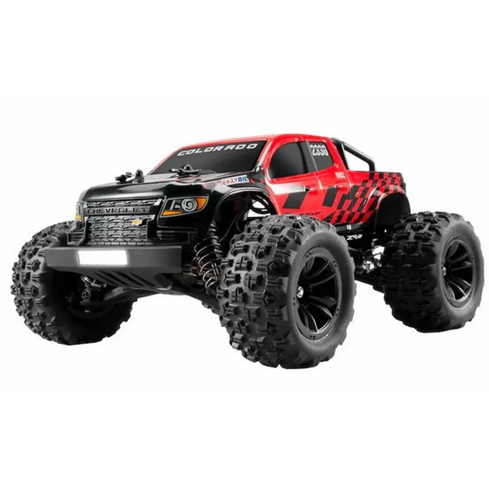 Chevrolet Colorado 1/18 Brushless monster truck RTR - Rouge - Eazy RC